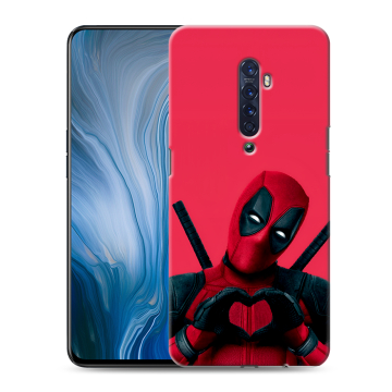 Силиконовый противоударный чехол на OPPO Reno2 Z с принтом Дедпул Deadpool