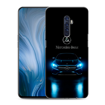 Силиконовый противоударный чехол на OPPO Reno2 Z с принтом Mercedes Мерседес Силиконовый противоударный чехол на OPPO Reno2 Z с принтом Mercedes Мерседес