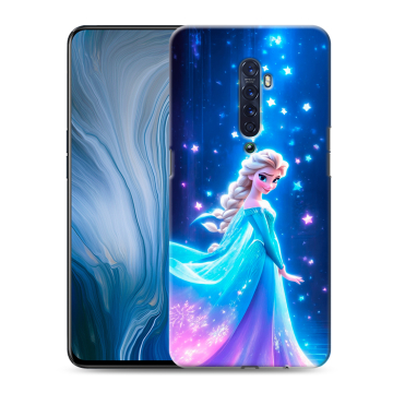 Силиконовый противоударный чехол на OPPO Reno2 Z с принтом Холодное сердце Frozen Силиконовый противоударный чехол на OPPO Reno2 Z с принтом Холодное сердце Frozen