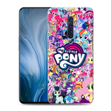 Силиконовый противоударный чехол на OPPO Reno2 Z с принтом My little pony Дружба чудо Силиконовый противоударный чехол на OPPO Reno2 Z с принтом My little pony Дружба чудо