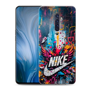 Силиконовый противоударный чехол на OPPO Reno2 Z с принтом Nike Найк