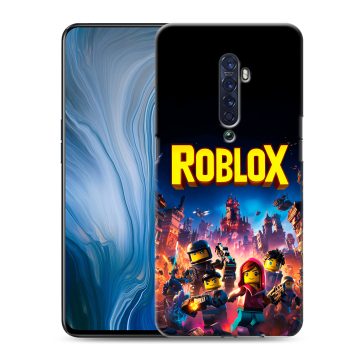 Силиконовый противоударный чехол на OPPO Reno2 Z с принтом Roblox Роблокс