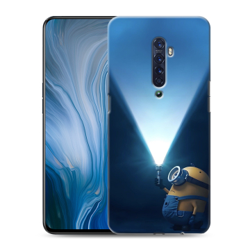 Силиконовый противоударный чехол на OPPO Reno2 Z с принтом Миньоны Силиконовый противоударный чехол на OPPO Reno2 Z с принтом Миньоны