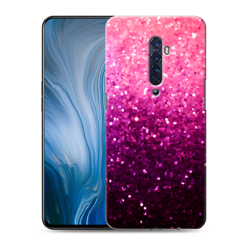 Пластиковый чехол на OPPO Reno2 Z с принтом Блестки Пластиковый чехол на OPPO Reno2 Z с принтом Блестки