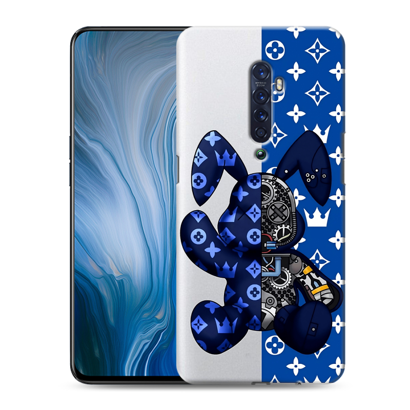 Силиконовый противоударный чехол на OPPO Reno2 Z с принтом Луи робот Силиконовый противоударный чехол на OPPO Reno2 Z с принтом Луи робот