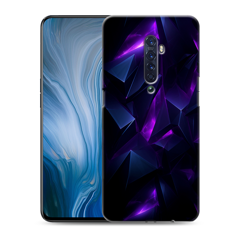 Пластиковый чехол на OPPO Reno2 Z с принтом Абстракиция Пластиковый чехол на OPPO Reno2 Z с принтом Абстракиция