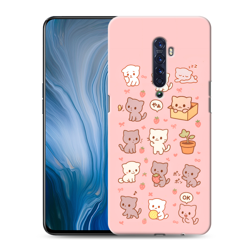 Пластиковый чехол на OPPO Reno2 Z с принтом Hello Kitty Хелоу Кити Пластиковый чехол на OPPO Reno2 Z с принтом Hello Kitty Хелоу Кити