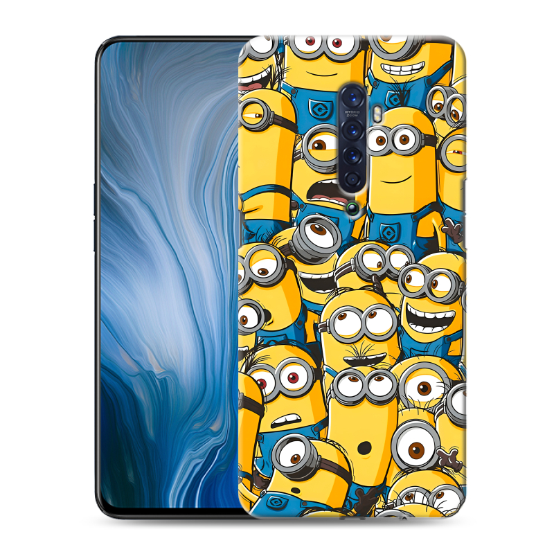 Пластиковый чехол на OPPO Reno2 Z с принтом Миньоны Пластиковый чехол на OPPO Reno2 Z с принтом Миньоны