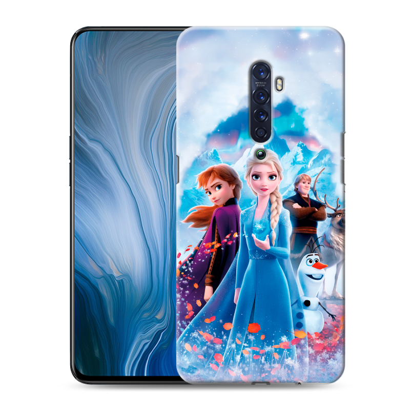 Пластиковый чехол на OPPO Reno2 Z с принтом Холодное сердце Frozen Пластиковый чехол на OPPO Reno2 Z с принтом Холодное сердце Frozen