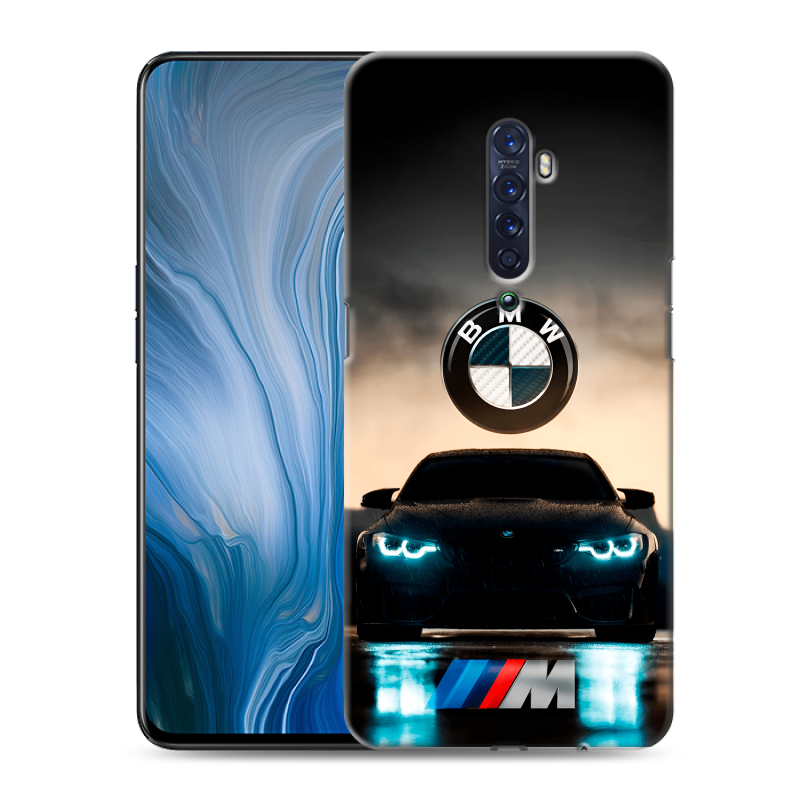 Пластиковый чехол на OPPO Reno2 Z с принтом БМВ BMW Пластиковый чехол на OPPO Reno2 Z с принтом БМВ BMW