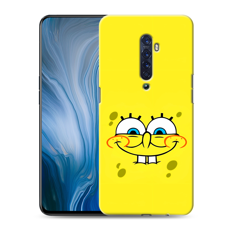 Силиконовый противоударный чехол на OPPO Reno2 Z с принтом спанчбоб спанч боб Силиконовый противоударный чехол на OPPO Reno2 Z с принтом спанчбоб спанч боб