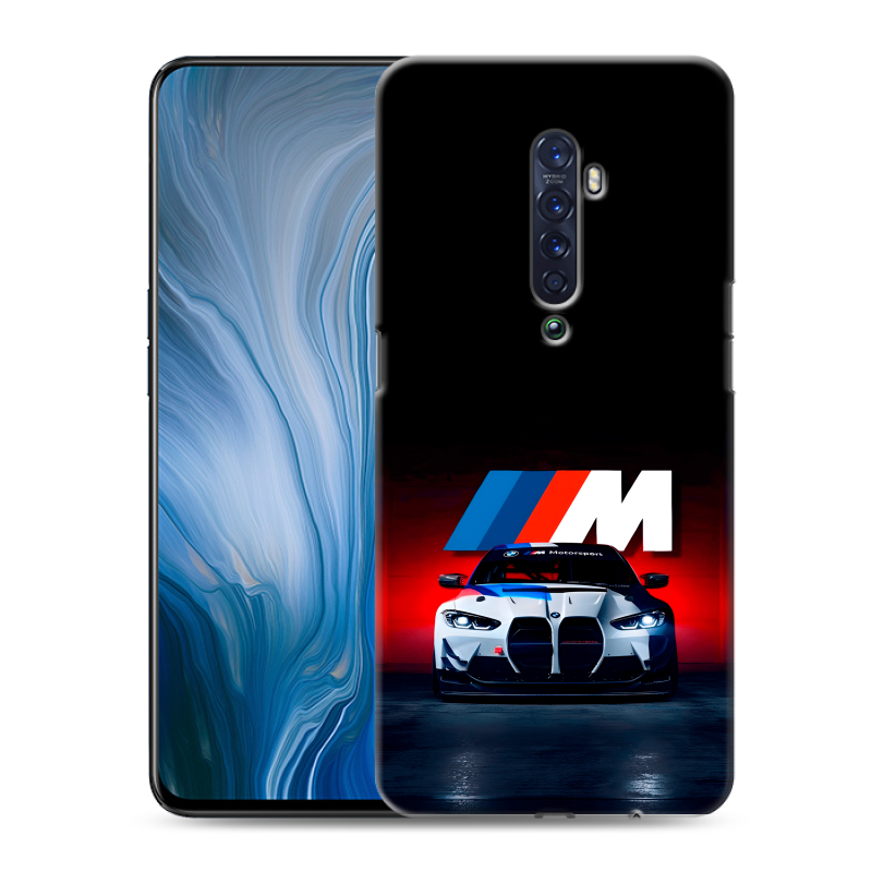 Силиконовый противоударный чехол на OPPO Reno2 Z с принтом БМВ BMW Силиконовый противоударный чехол на OPPO Reno2 Z с принтом БМВ BMW