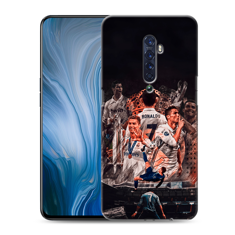 Пластиковый чехол на OPPO Reno2 Z с принтом Реал Роналдо Real Ronaldo Пластиковый чехол на OPPO Reno2 Z с принтом Реал Роналдо Real Ronaldo