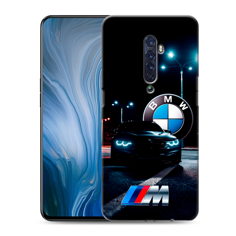 Пластиковый чехол на OPPO Reno2 Z с принтом БМВ BMW Пластиковый чехол на OPPO Reno2 Z с принтом БМВ BMW