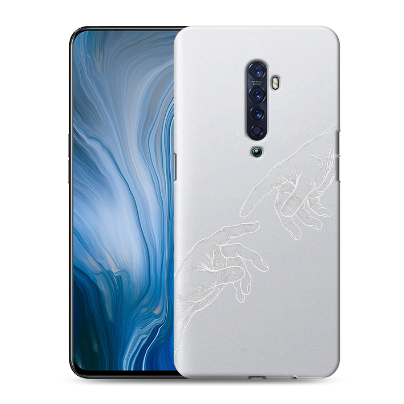 Пластиковый чехол на OPPO Reno2 Z с принтом Сотворение мира Пластиковый чехол на OPPO Reno2 Z с принтом Сотворение мира
