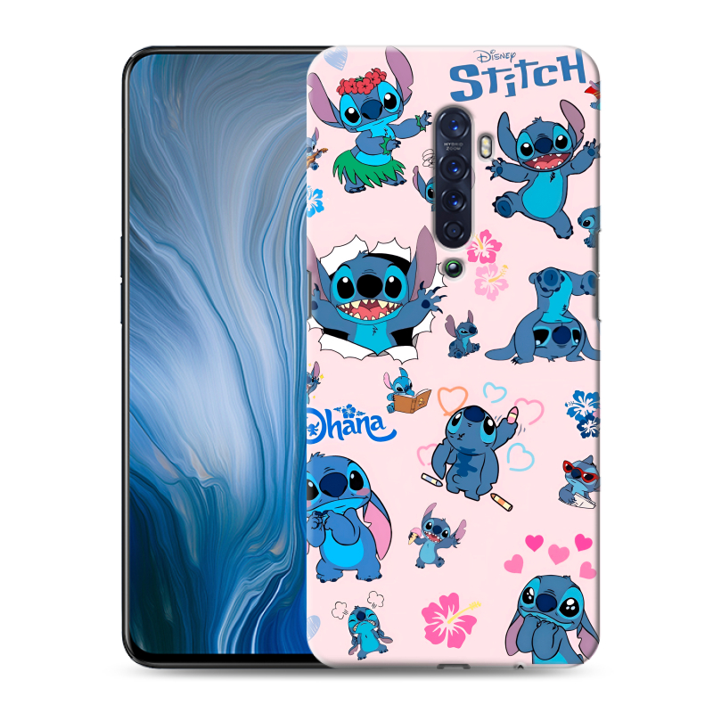 Пластиковый чехол на OPPO Reno2 Z с принтом Лило и Стич Пластиковый чехол на OPPO Reno2 Z с принтом Лило и Стич