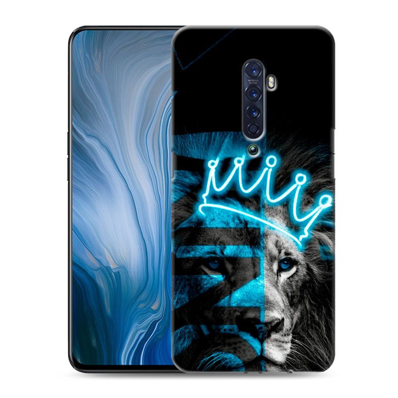 Пластиковый чехол на OPPO Reno2 Z с принтом Король лев Пластиковый чехол на OPPO Reno2 Z с принтом Король лев