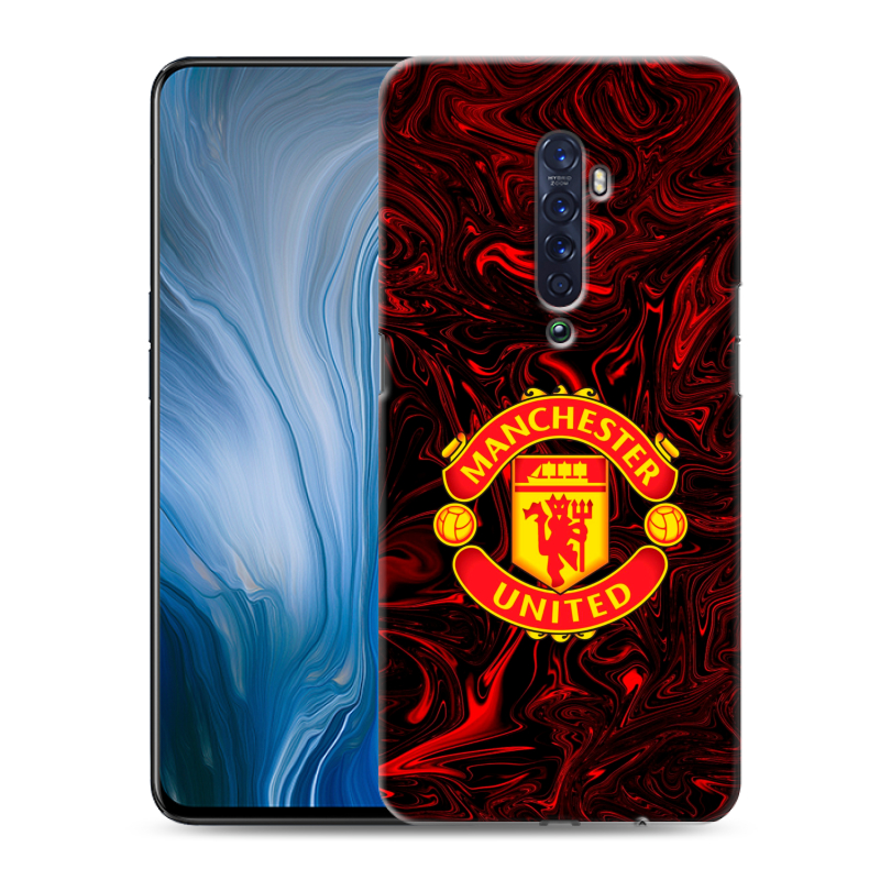 Пластиковый чехол на OPPO Reno2 Z с принтом Manchester United Пластиковый чехол на OPPO Reno2 Z с принтом Manchester United