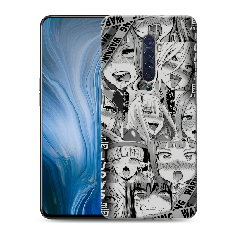 Силиконовый противоударный чехол на OPPO Reno2 Z с принтом Ahegao Ахегао Аниме Силиконовый противоударный чехол на OPPO Reno2 Z с принтом Ahegao Ахегао Аниме