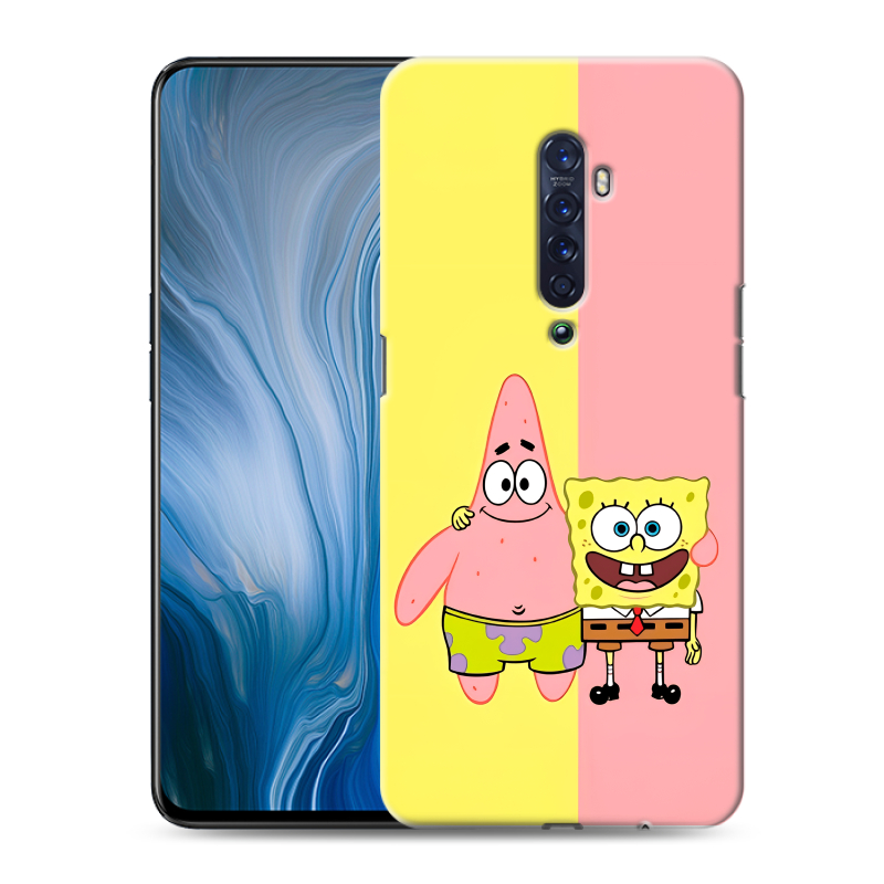 Пластиковый чехол на OPPO Reno2 Z с принтом Спанч боб Спанчбоб Пластиковый чехол на OPPO Reno2 Z с принтом Спанч боб Спанчбоб