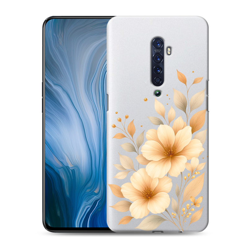 Силиконовый противоударный чехол на OPPO Reno2 Z с принтом для девушки Силиконовый противоударный чехол на OPPO Reno2 Z с принтом для девушки