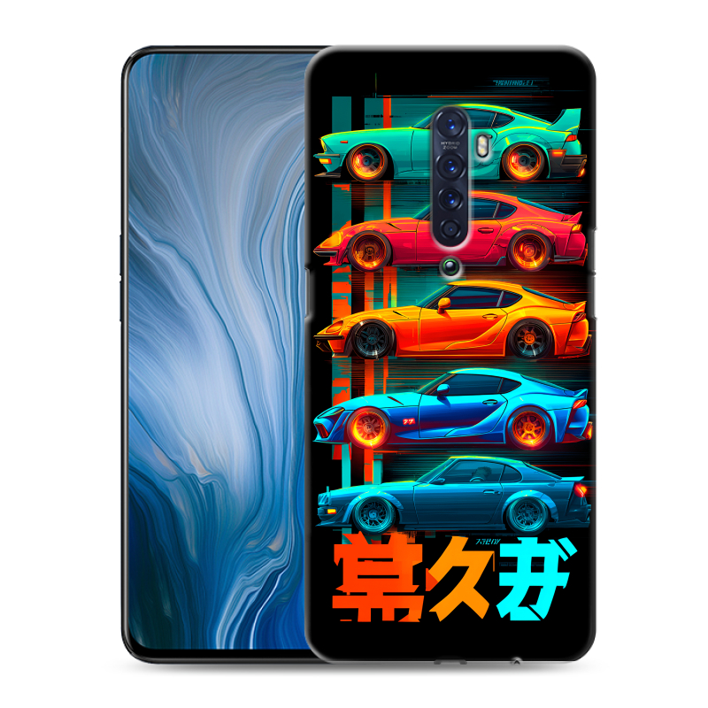 Пластиковый чехол на OPPO Reno2 Z с принтом машины тачки Пластиковый чехол на OPPO Reno2 Z с принтом машины тачки