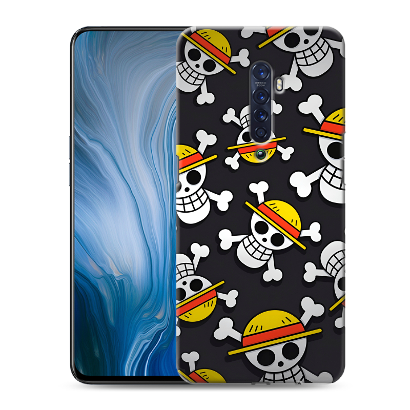 Силиконовый противоударный чехол на OPPO Reno2 Z с принтом One Piece Ван Пис Силиконовый противоударный чехол на OPPO Reno2 Z с принтом One Piece Ван Пис