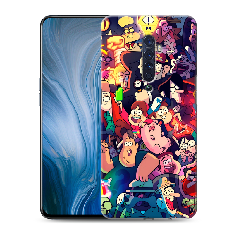 Силиконовый противоударный чехол на OPPO Reno2 Z с принтом Gravity Falls Гравити Фолз Силиконовый противоударный чехол на OPPO Reno2 Z с принтом Gravity Falls Гравити Фолз
