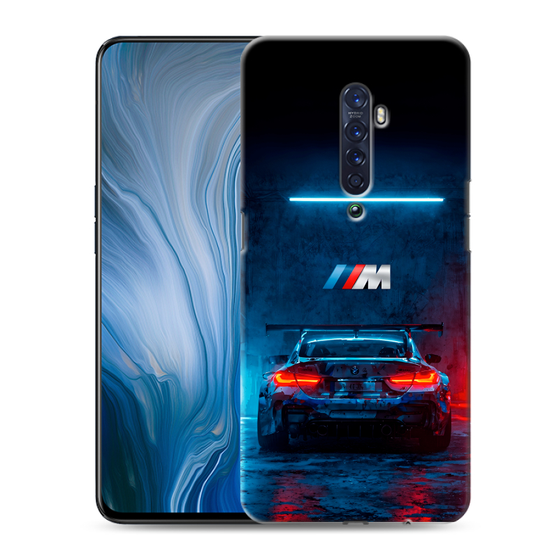 Пластиковый чехол на OPPO Reno2 Z с принтом BMW БМВ Пластиковый чехол на OPPO Reno2 Z с принтом BMW БМВ