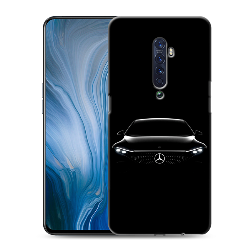Пластиковый чехол на OPPO Reno2 Z с принтом Mercedes Мерседес Пластиковый чехол на OPPO Reno2 Z с принтом Mercedes Мерседес