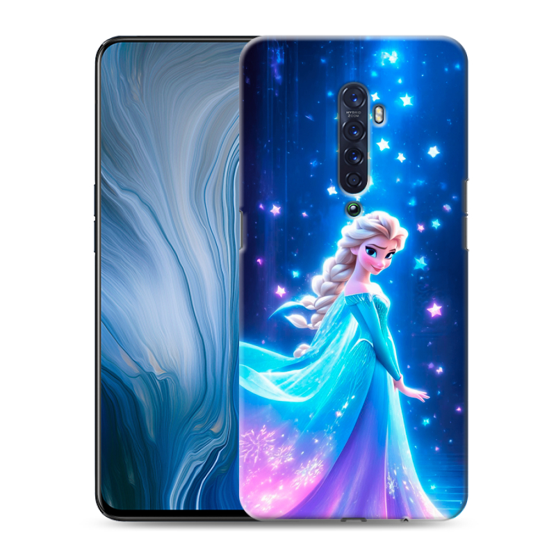 Пластиковый чехол на OPPO Reno2 Z с принтом Холодное сердце Frozen Пластиковый чехол на OPPO Reno2 Z с принтом Холодное сердце Frozen