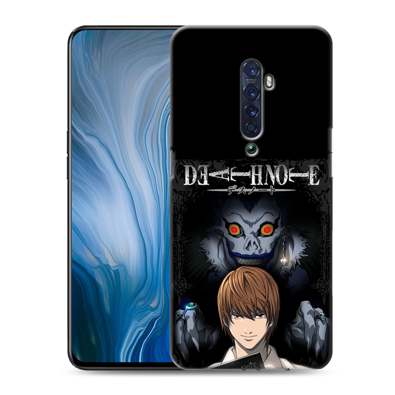Силиконовый противоударный чехол на OPPO Reno2 Z с принтом Death note Тетрадь смерти Силиконовый противоударный чехол на OPPO Reno2 Z с принтом Death note Тетрадь смерти