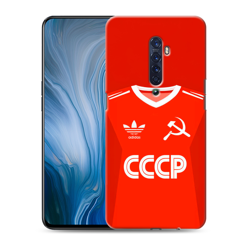 Пластиковый чехол на OPPO Reno2 Z с принтом Флаг Герб СССР Пластиковый чехол на OPPO Reno2 Z с принтом Флаг Герб СССР