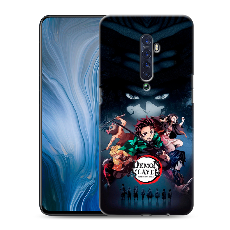 Пластиковый чехол на OPPO Reno2 Z с принтом Demon Slayer Клинок рассекающий демонов Пластиковый чехол на OPPO Reno2 Z с принтом Demon Slayer Клинок рассекающий демонов