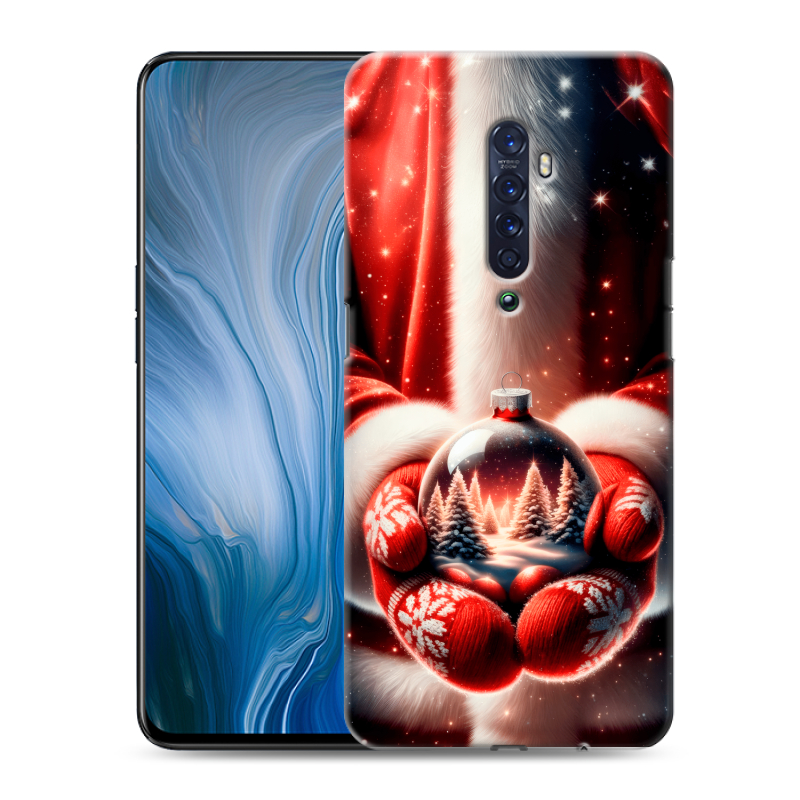 Пластиковый чехол на OPPO Reno2 Z с принтом Новый год Пластиковый чехол на OPPO Reno2 Z с принтом Новый год