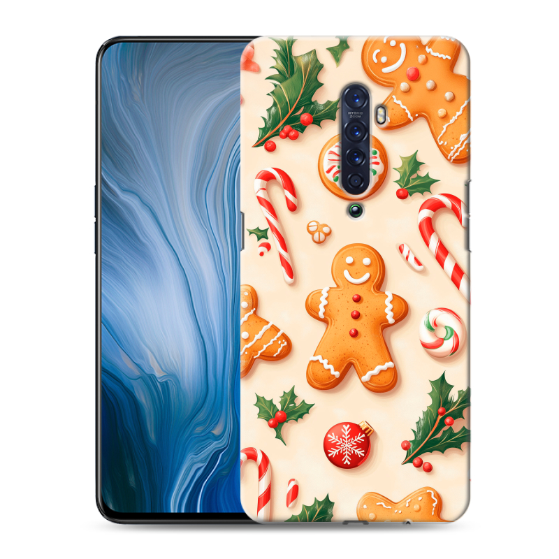 Силиконовый противоударный чехол на OPPO Reno2 Z с принтом Новый год Силиконовый противоударный чехол на OPPO Reno2 Z с принтом Новый год