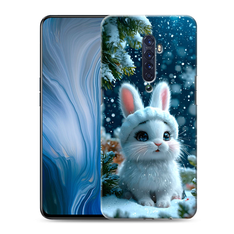 Пластиковый чехол на OPPO Reno2 Z с принтом Новый год Пластиковый чехол на OPPO Reno2 Z с принтом Новый год