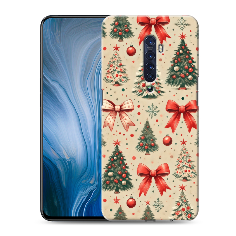 Пластиковый чехол на OPPO Reno2 Z с принтом Новый год Пластиковый чехол на OPPO Reno2 Z с принтом Новый год