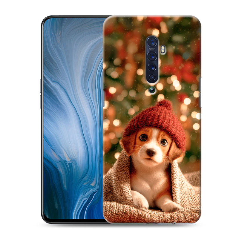 Пластиковый чехол на OPPO Reno2 Z с принтом Новый год Пластиковый чехол на OPPO Reno2 Z с принтом Новый год