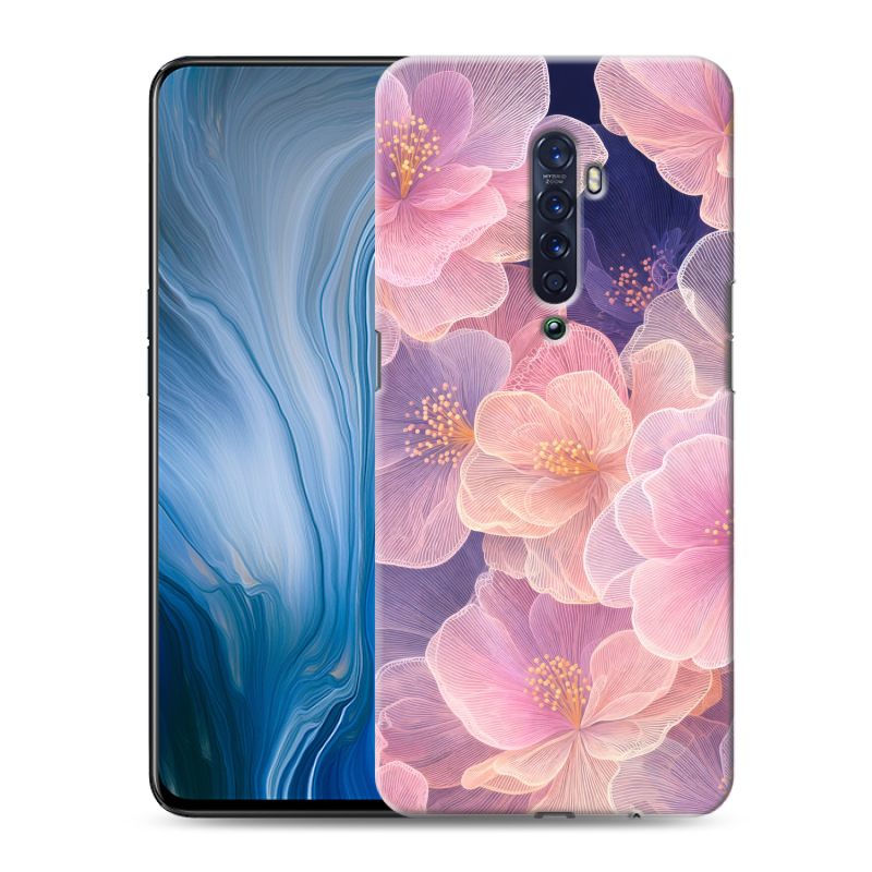 Пластиковый чехол на OPPO Reno2 Z с принтом женский Пластиковый чехол на OPPO Reno2 Z с принтом женский