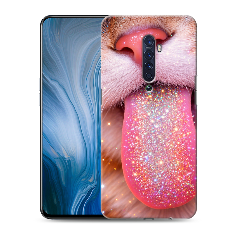Силиконовый противоударный чехол на OPPO Reno2 Z с принтом для девочек Силиконовый противоударный чехол на OPPO Reno2 Z с принтом для девочек