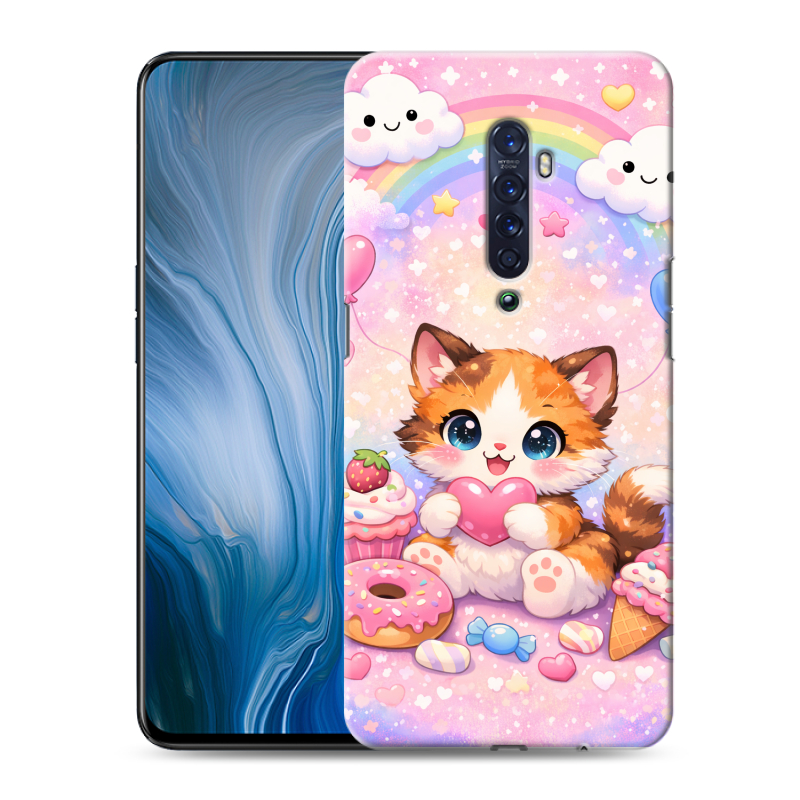 Пластиковый чехол на OPPO Reno2 Z с принтом для девочек Пластиковый чехол на OPPO Reno2 Z с принтом для девочек