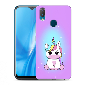 Силиконовый чехол на Vivo Y11 с принтом Единорог