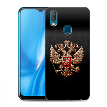 Силиконовый чехол на Vivo Y11 с принтом Герб России Силиконовый чехол на Vivo Y11 с принтом Герб России