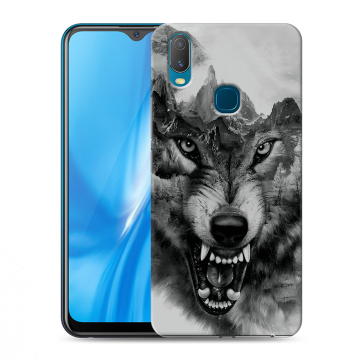 Силиконовый чехол на Vivo Y11 с принтом Волк Силиконовый чехол на Vivo Y11 с принтом Волк