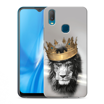 Силиконовый чехол на Vivo Y11 с принтом Лев с короной Силиконовый чехол на Vivo Y11 с принтом Лев с короной
