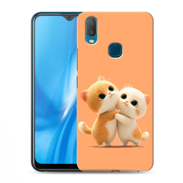 Силиконовый чехол на Vivo Y11 с принтом Милые котики Силиконовый чехол на Vivo Y11 с принтом Милые котики
