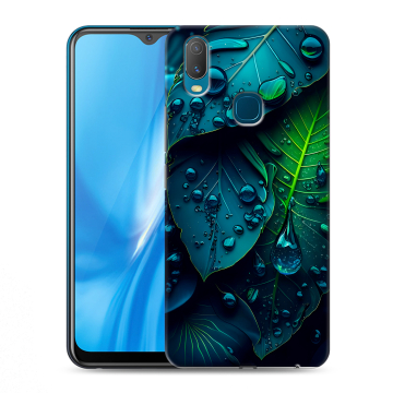 Силиконовый чехол на Vivo Y11 с принтом Листья Силиконовый чехол на Vivo Y11 с принтом Листья
