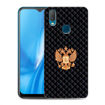 Силиконовый чехол на Vivo Y11 с принтом Герб России принт