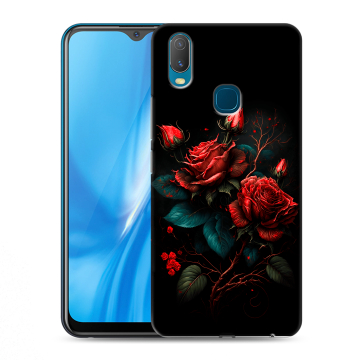 Силиконовый чехол на Vivo Y11 с принтом Розы красные